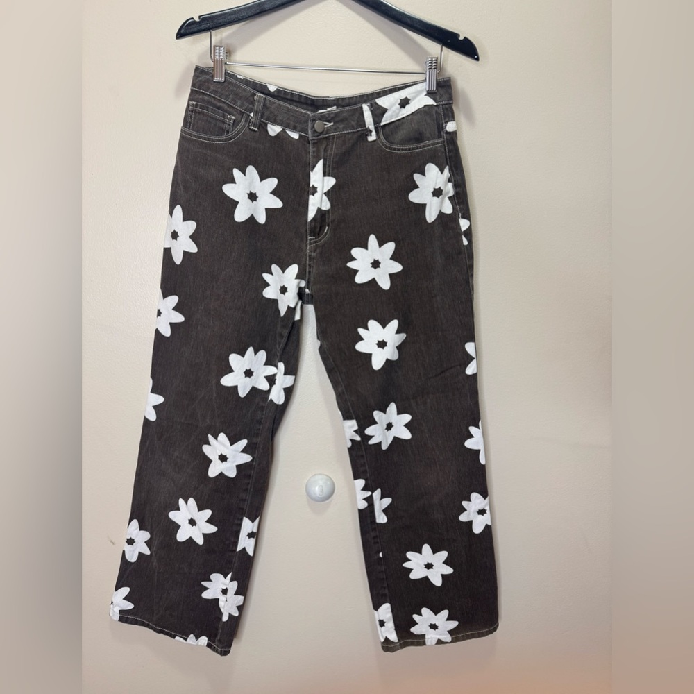 Hope Ave Flower Jeans
